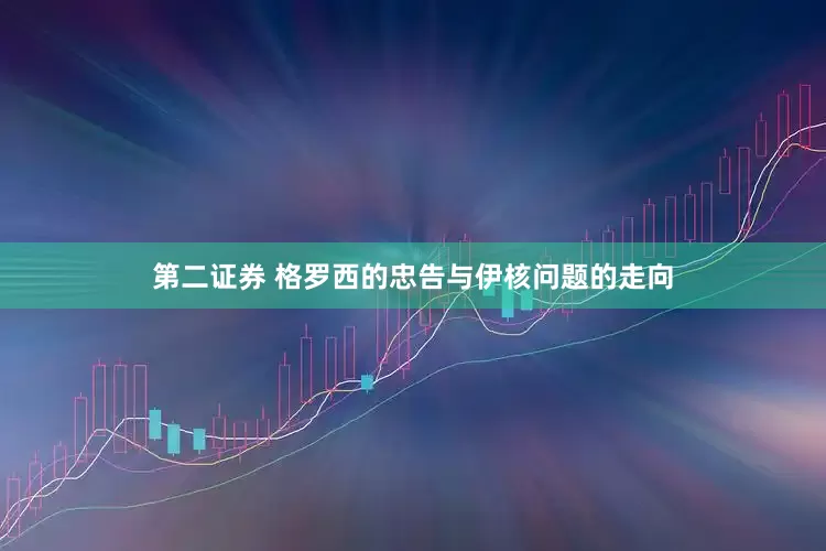 第二证券 格罗西的忠告与伊核问题的走向